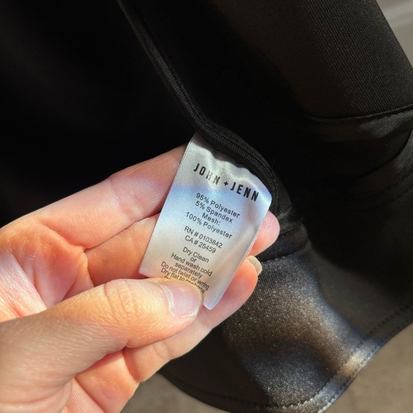 Anthropologie John + Jenn black scuba oversized moto jacket - Picture 9 of 11